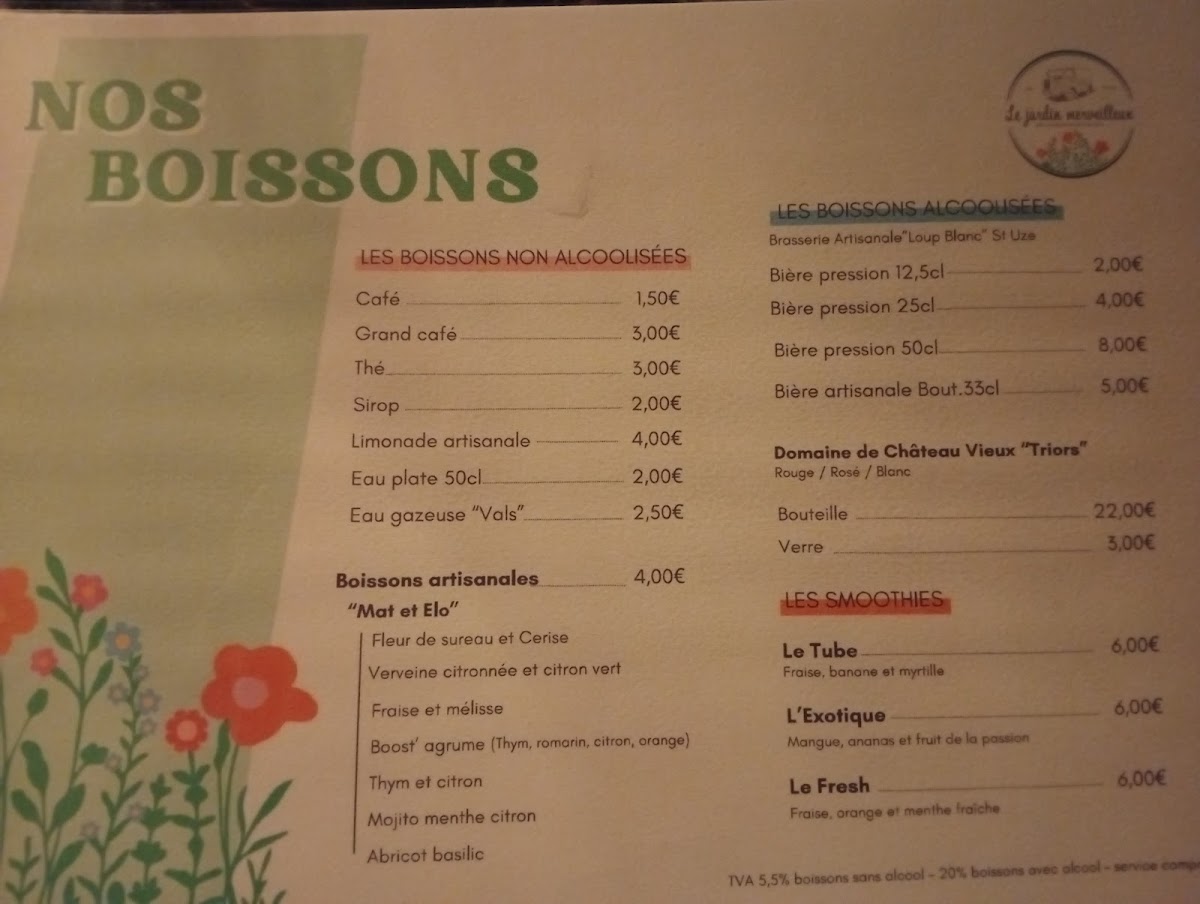Menu Le Jardin Merveilleux | Hauterives-3