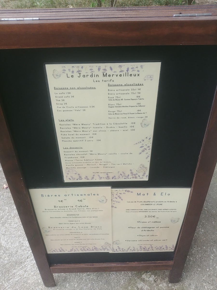 Menu Le Jardin Merveilleux | Hauterives-5